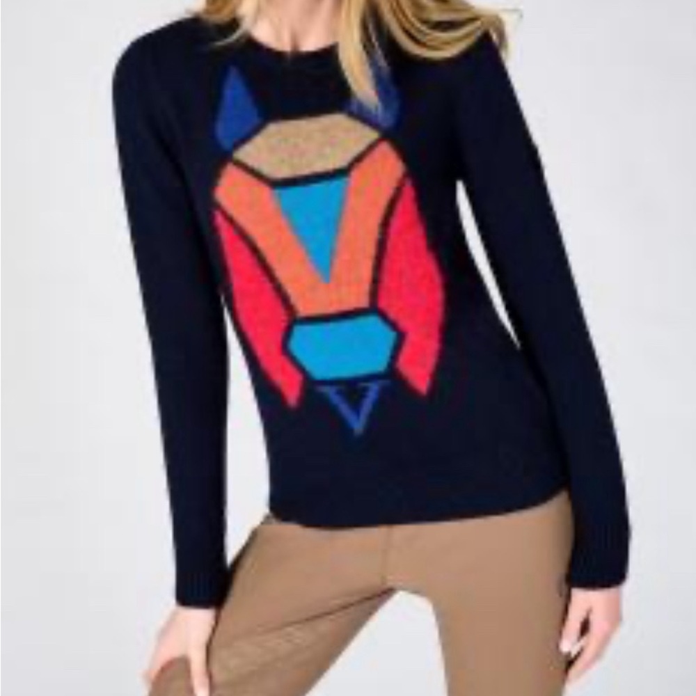 Vestrum Italy NWT 100% Wool Sweater Women’s Sz M Navy